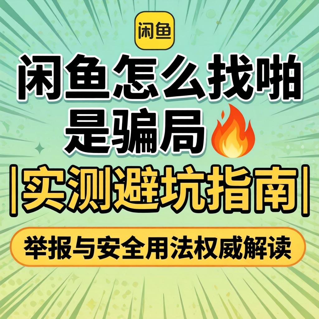 闲鱼怎么找啪是骗局?|实测避坑指南|举报与安全用法权威解读