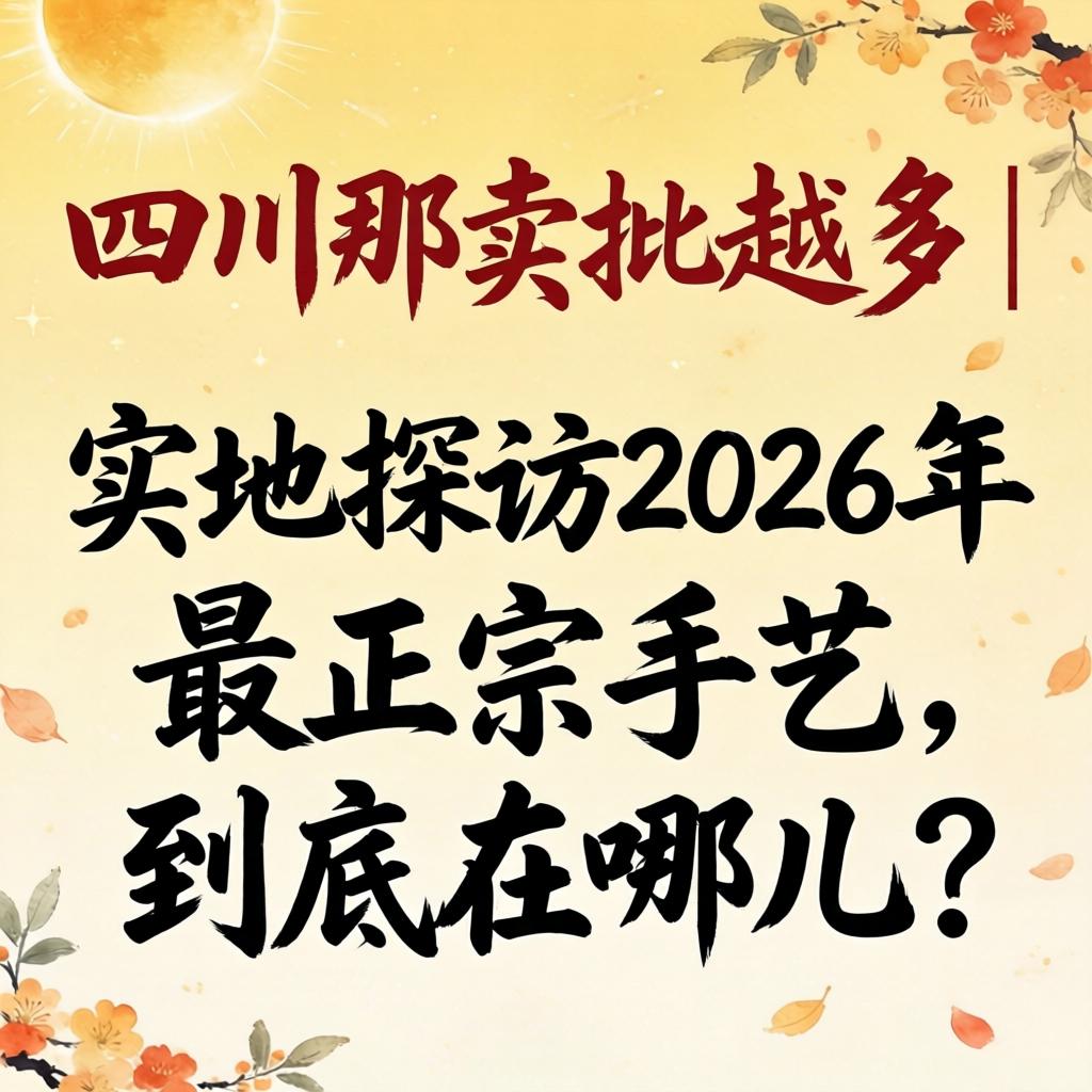 四川那卖批最多 | 实地探访2026年最正宗手艺，到底在哪儿？