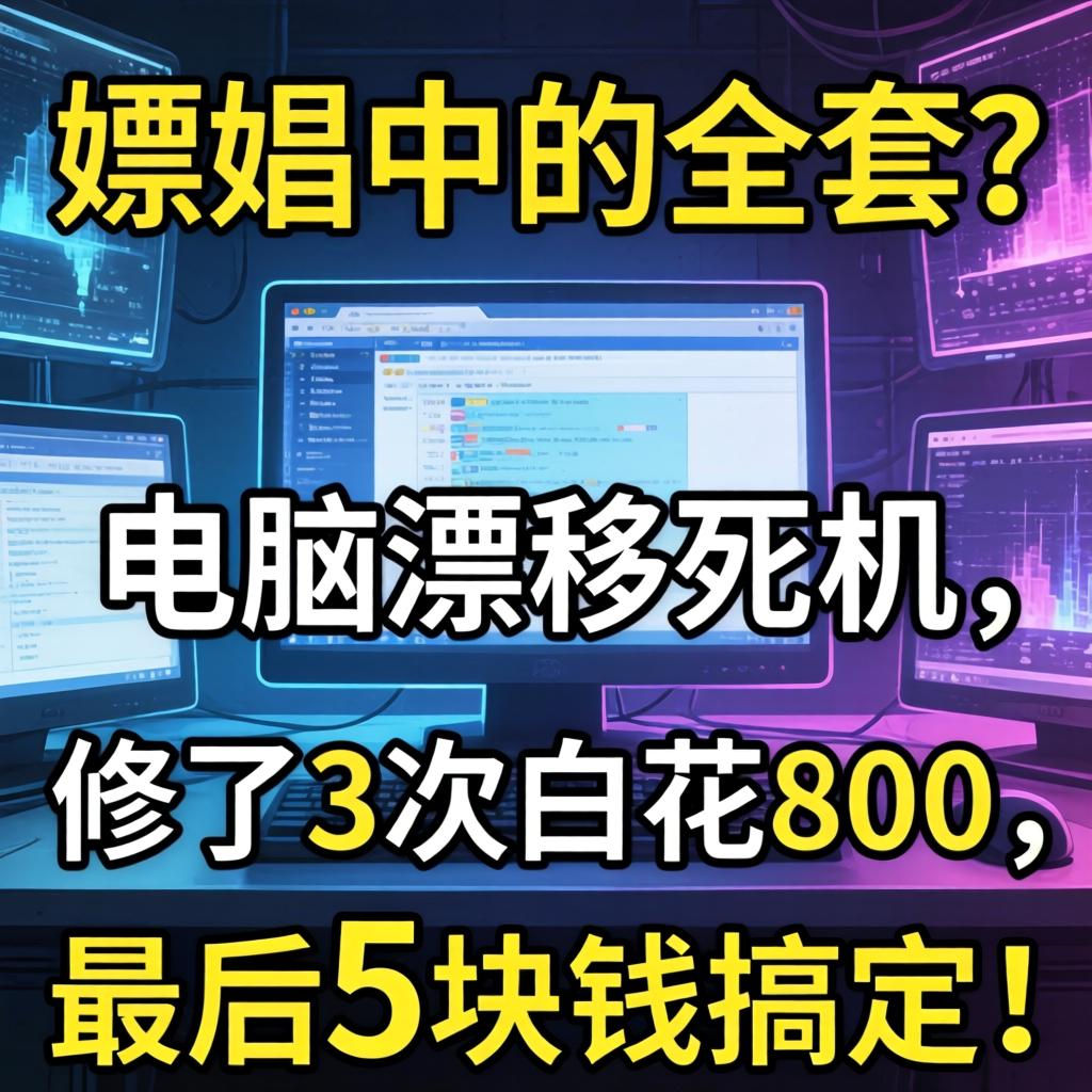 嫖娼中的全套？电脑漂移死机，建了3次白花800，最后5块钱搞定！