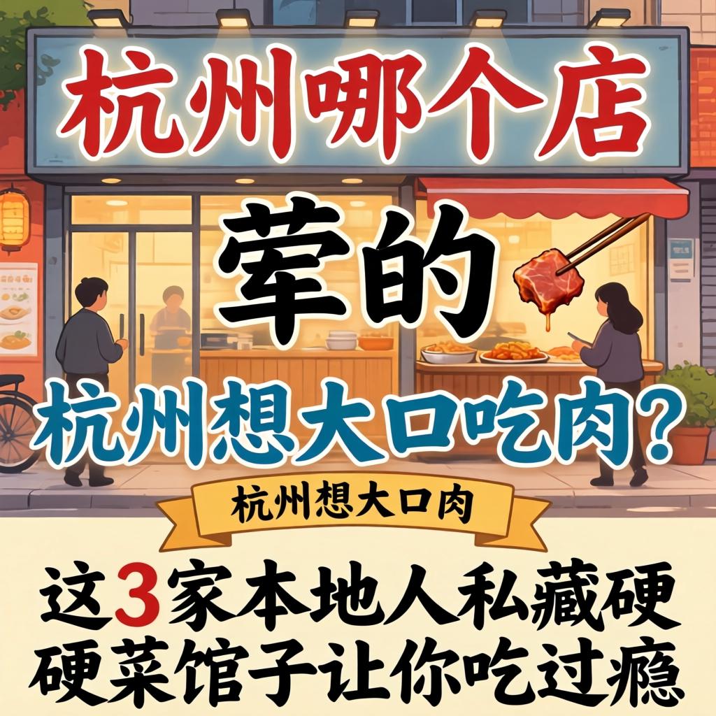 杭州哪个店有荤的,在杭州想大口吃肉？这3家本地人私藏硬菜馆子让你吃过瘾