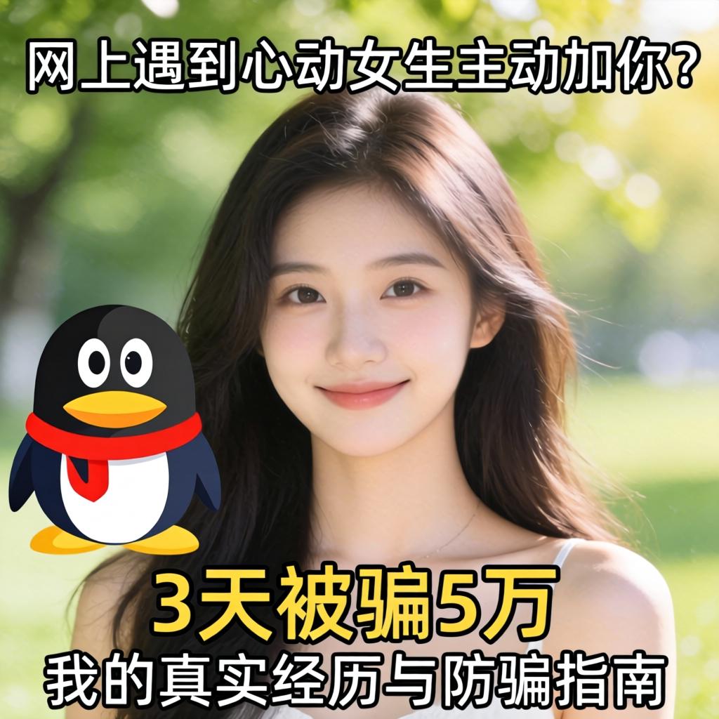 美女的qq，网上遇到心动女生自动加你？3天被骗5万，我的真实经历与防骗指南