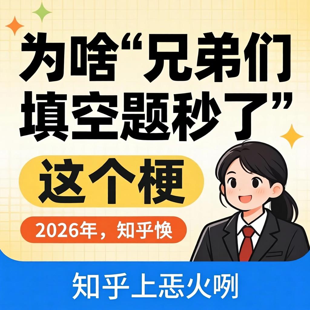 为啥“兄弟们填空题秒了”这个梗，2026年在知乎上恁火咧？