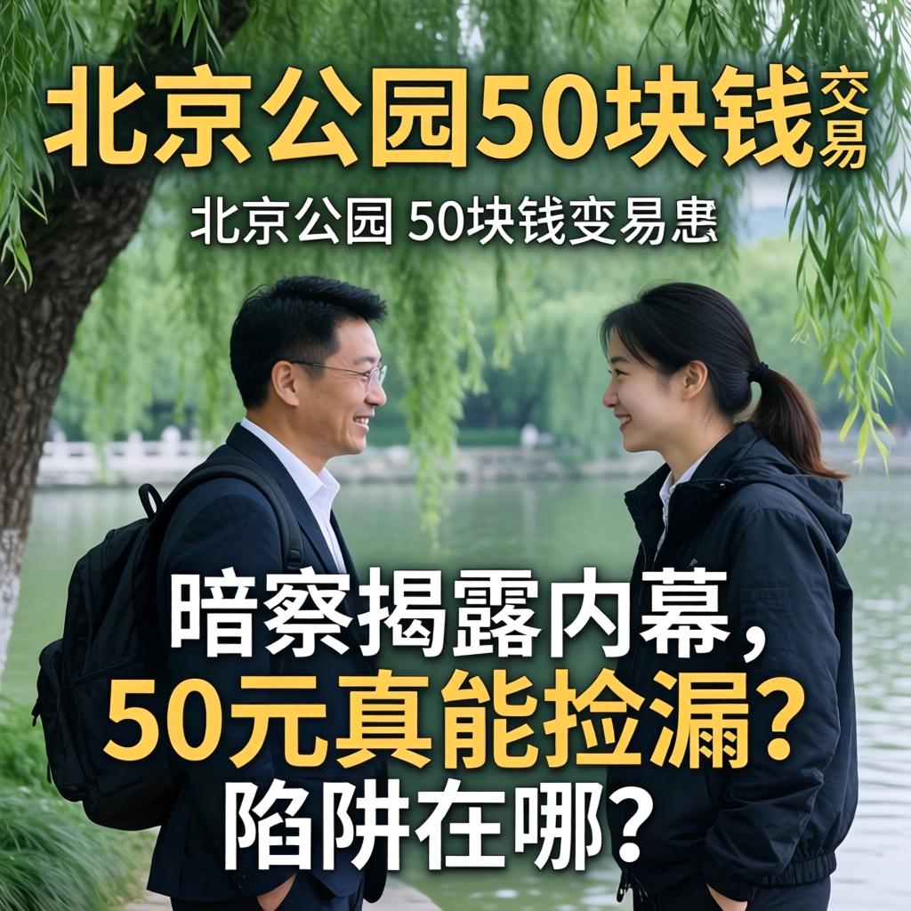 北京公园50块钱交易，暗访揭露内幕，50元真能捡漏？陷阱在哪？