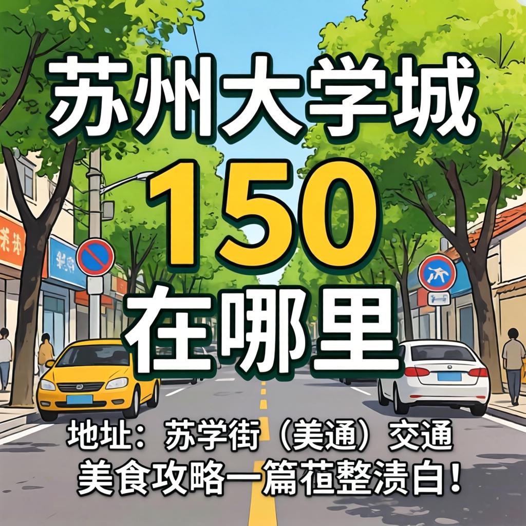 苏州大学城一条街150在那里？？？？地点、交通、美食攻略一篇整明确！