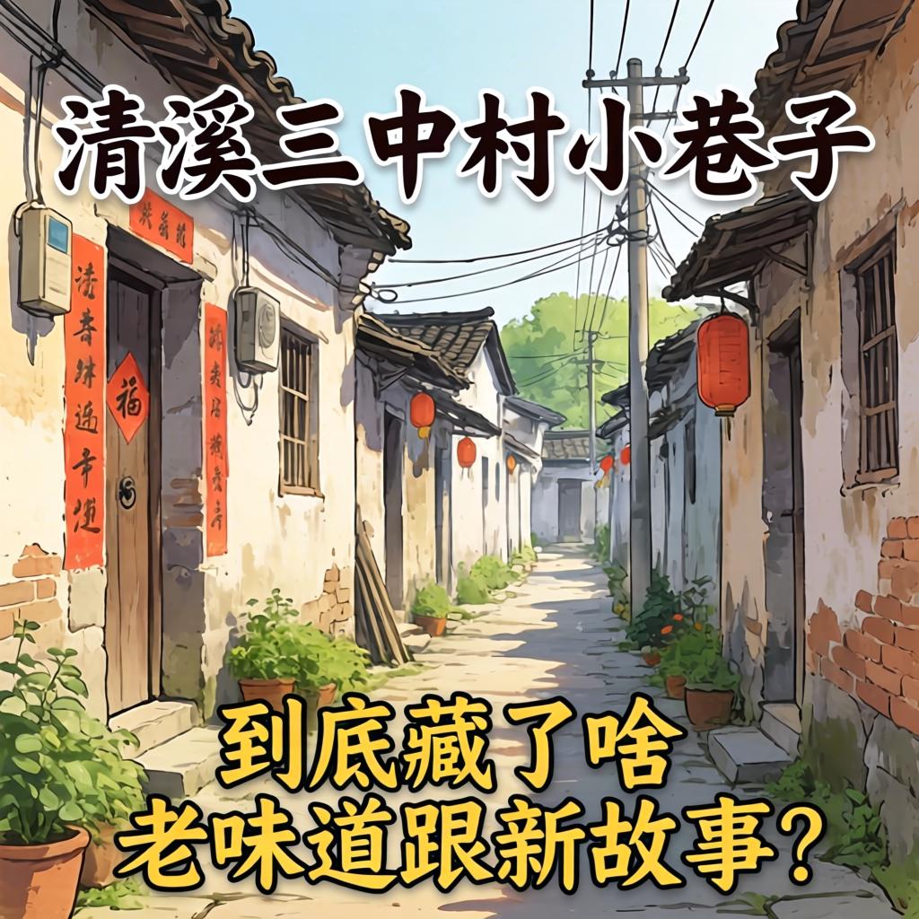 清溪三中村小巷子究竟藏了啥老味道跟新故事？？？？？