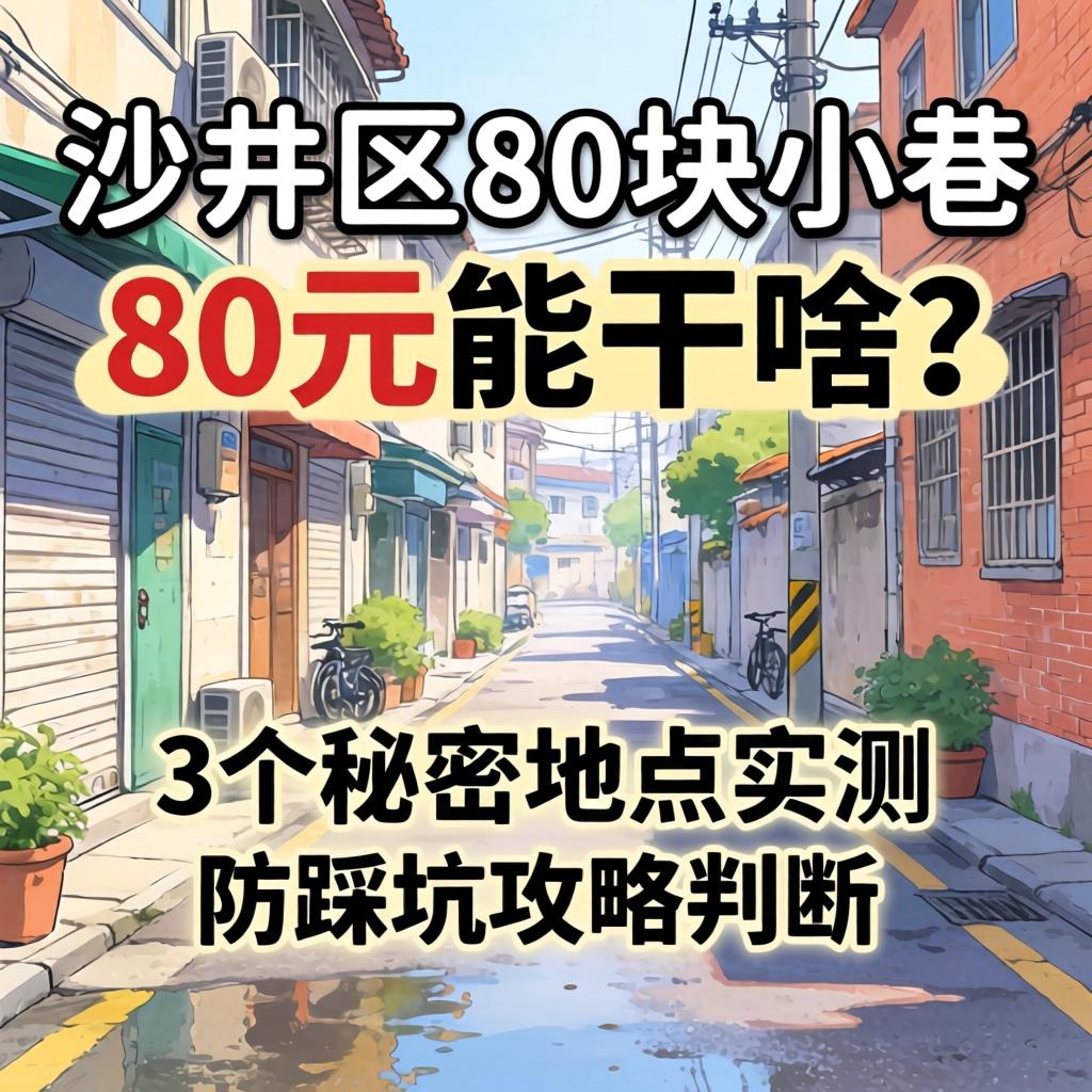 沙井区80块小巷，80元能干啥？3个秘密地点实测，防踩坑攻略