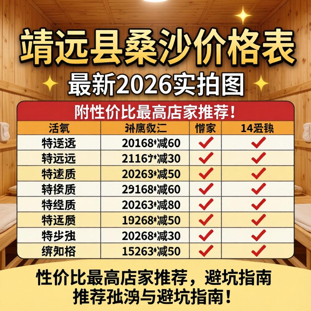 靖远县桑拿价格表最新2026实拍图，附性价比最高店家推荐与避坑指南
