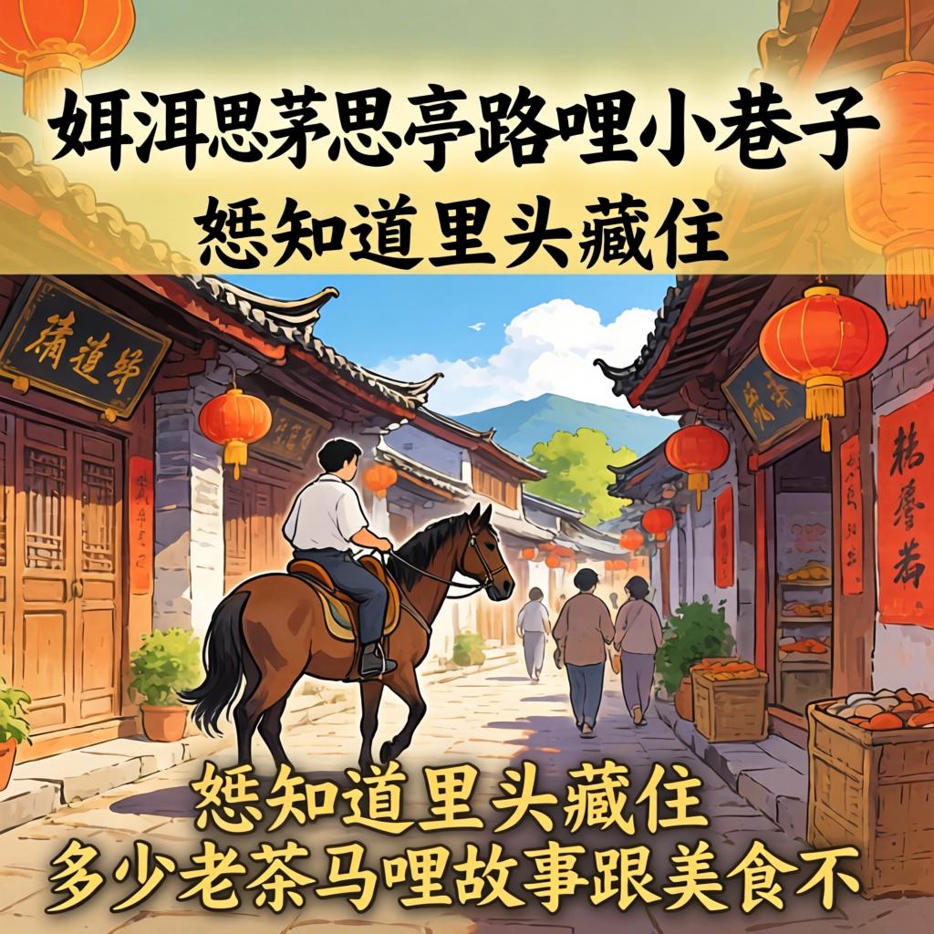 普洱思茅思亭路哩小巷子，，，，恁知道里头藏住几多老茶马哩故事跟美食不？？？？？？