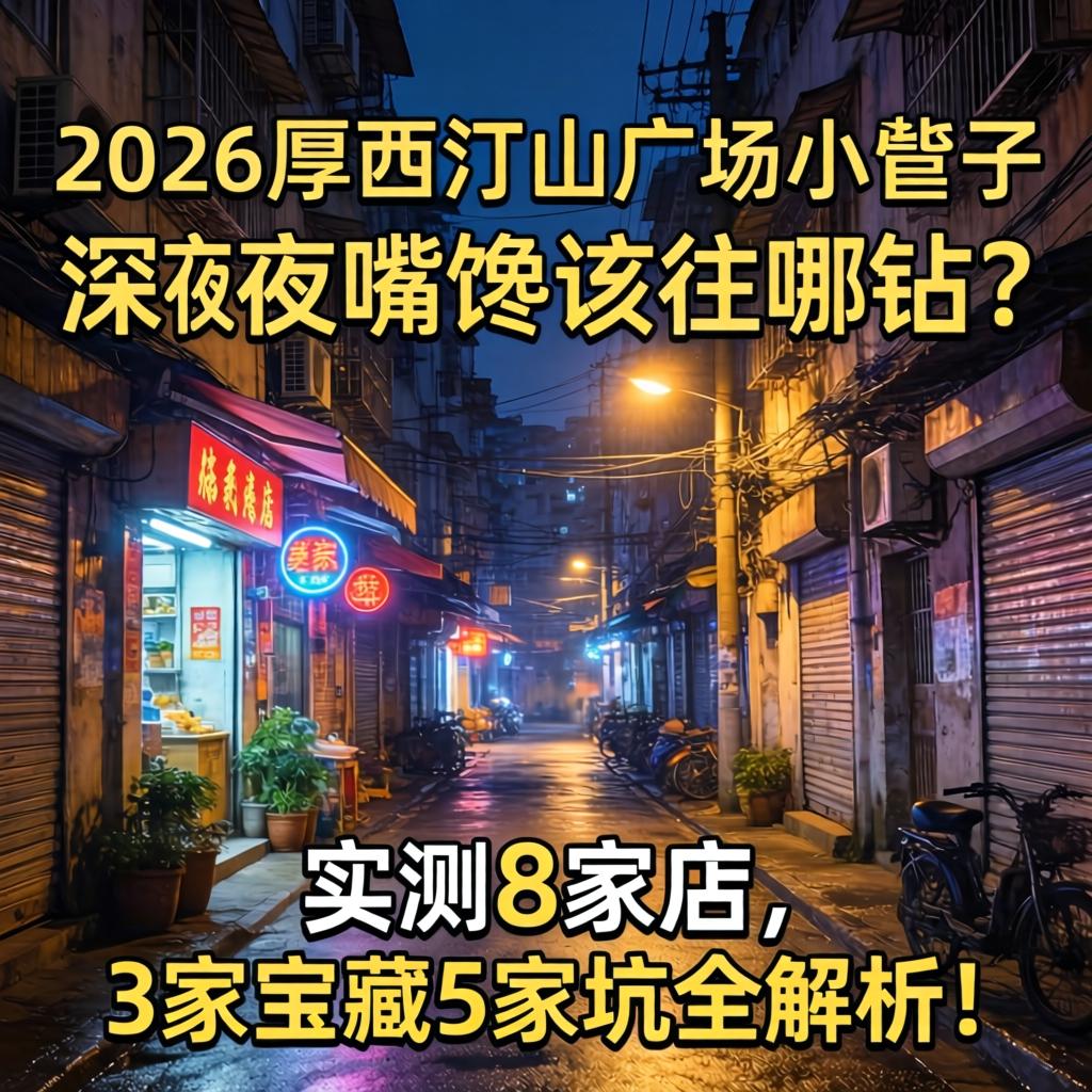 2026厚街汀山广场小巷子, 深夜嘴馋该往哪钻？实测8家店，3家宝藏5家坑全解析！