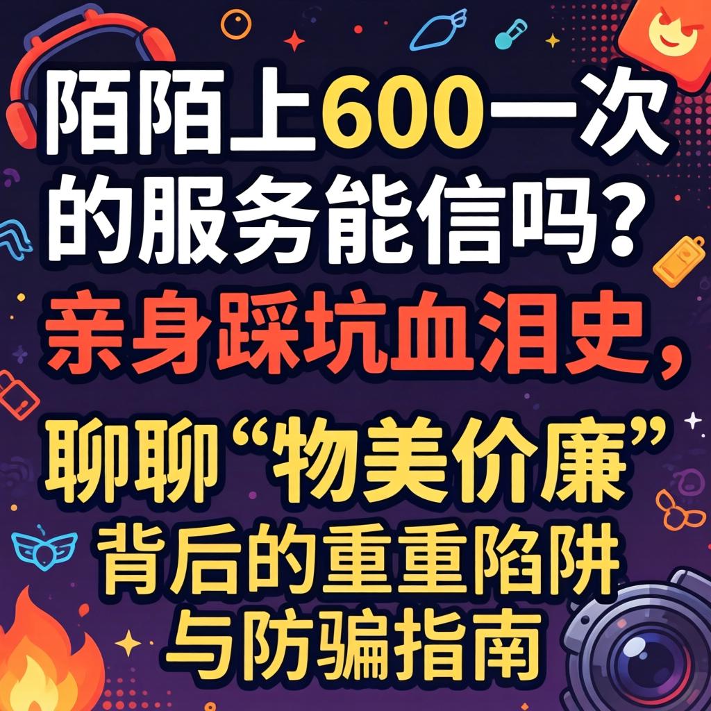 陌陌上600一次的服务能信吗？亲身踩坑血泪史，聊聊“物美价廉”背后的重重陷阱与防骗指南