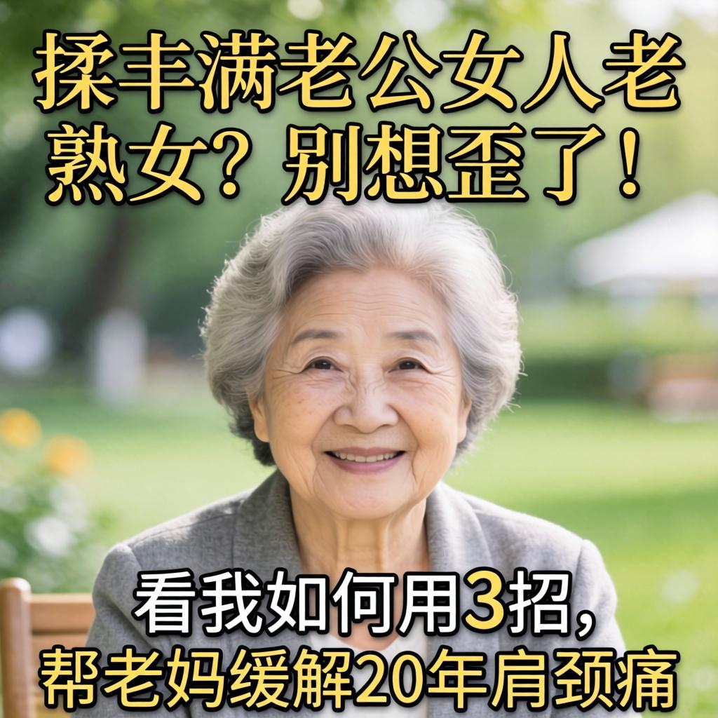 揉丰满老妇老女人老熟女？别想歪了！看我如何用3招，帮老妈缓解20年肩颈痛