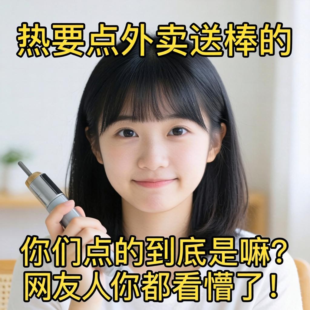 想要点外卖送棒的女生，你们点的到底是嘛？网友们都看懵了！