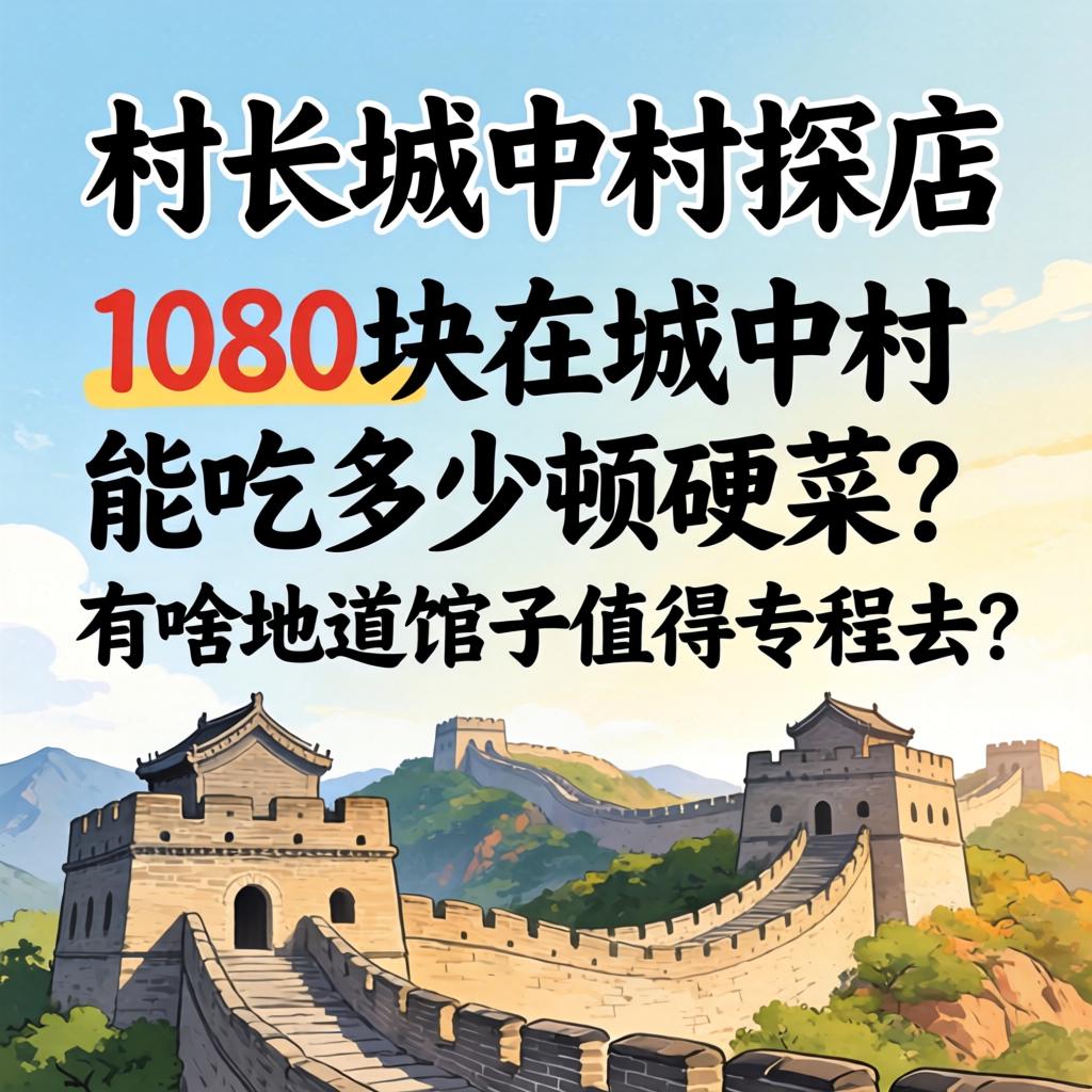 村长城中村探店1080，1080块在城中村能吃几多顿硬菜？有啥地路馆子值得专程去？