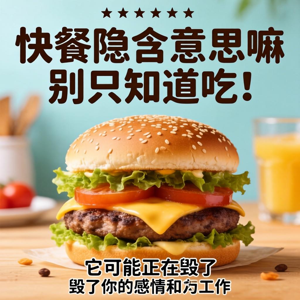 快餐的隐含意思是嘛？别只知路吃！它可能在毁了你的感情和工作