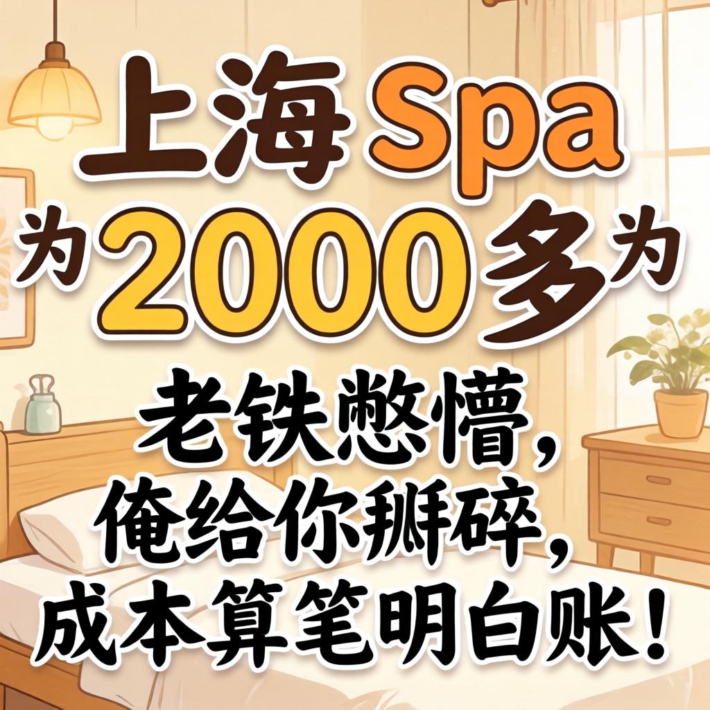 上海的spa为什么2000多？老铁憋懵，俺给你掰碎成本算笔领略账！