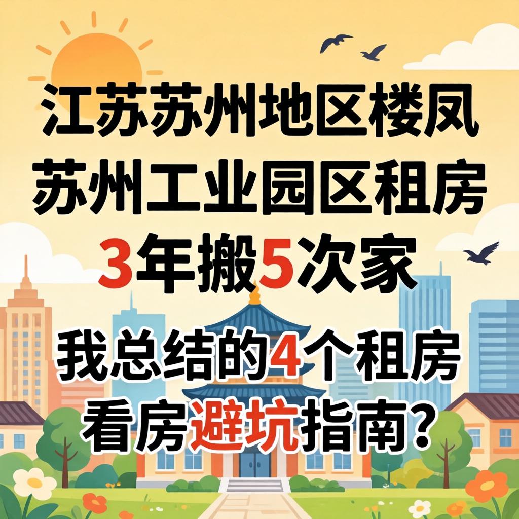 江苏苏州地区楼凤,苏州工业园区租房3年搬5次家,我总结的4个租房看房避坑指南?