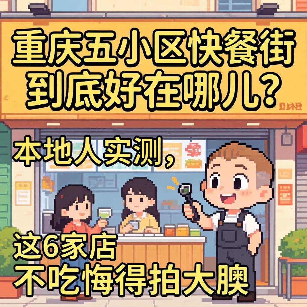 重庆五小区的快餐街到底好在哪儿？本地人实测，这6家店不吃悔得拍大腿
