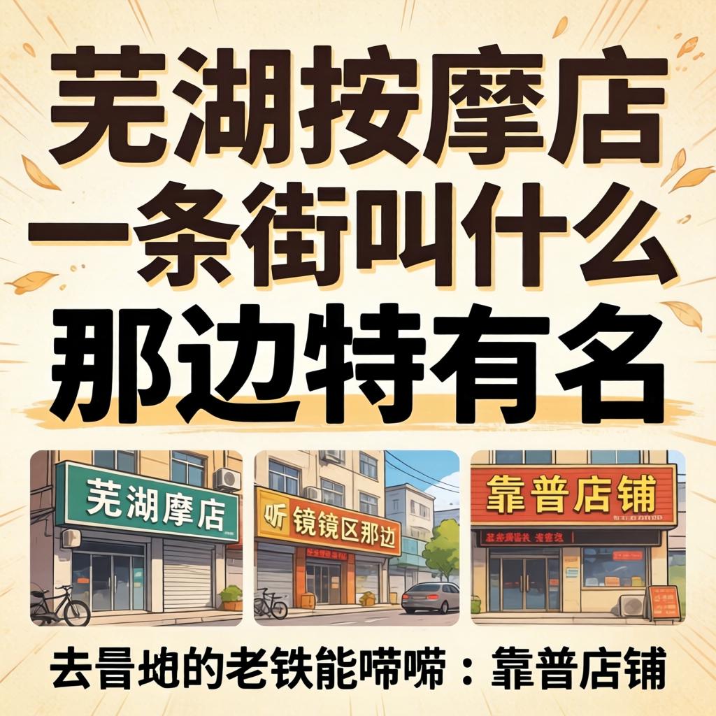 芜湖按摩店一条街叫什么，听说在镜湖区那边特有名，有去过的老铁能唠唠具体位置和靠谱店铺吗？