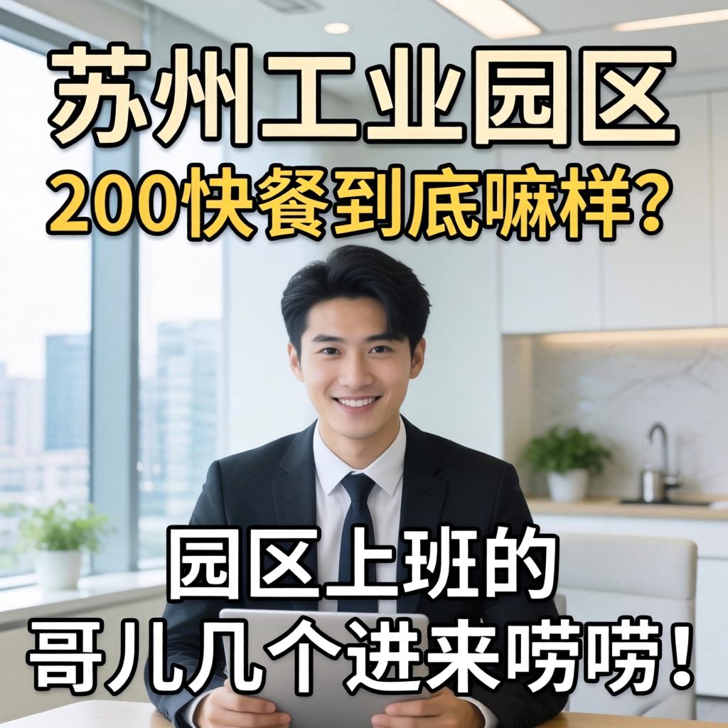 苏州工业园区200快餐到底嘛样？在园区上班的哥儿几个进来唠唠！