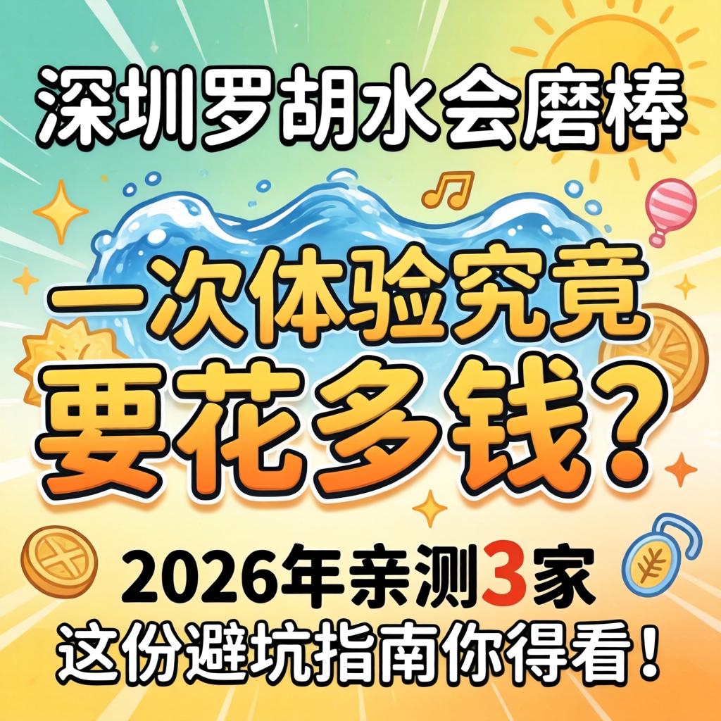 深圳罗湖水会磨棒，一次体验究竟要花多少钱？2026年亲测3家，这份避坑指南你得看！