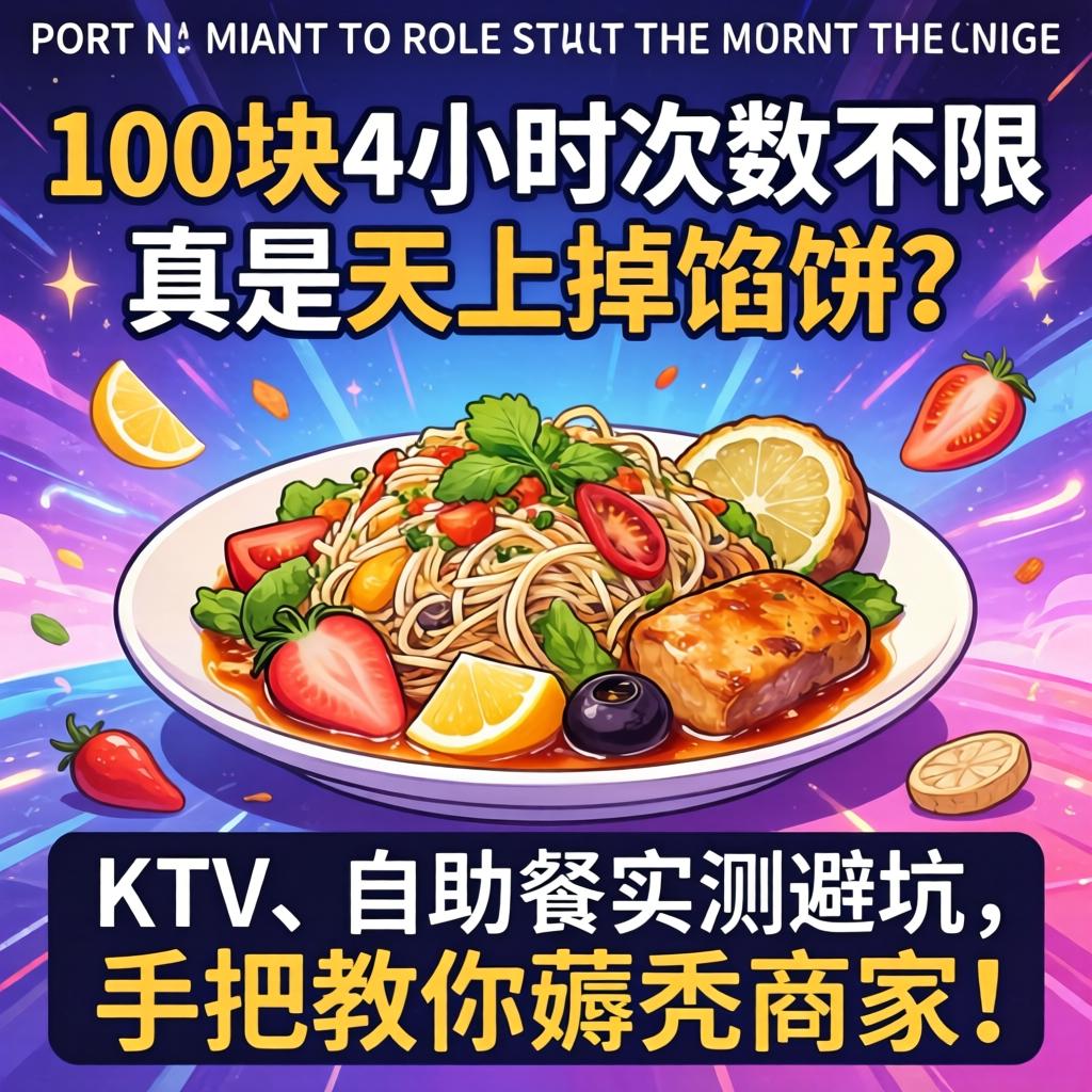 100块4小时次数不限，真是天上掉馅饼？KTV、自助餐实测避坑，手把手教你薅秃商家！