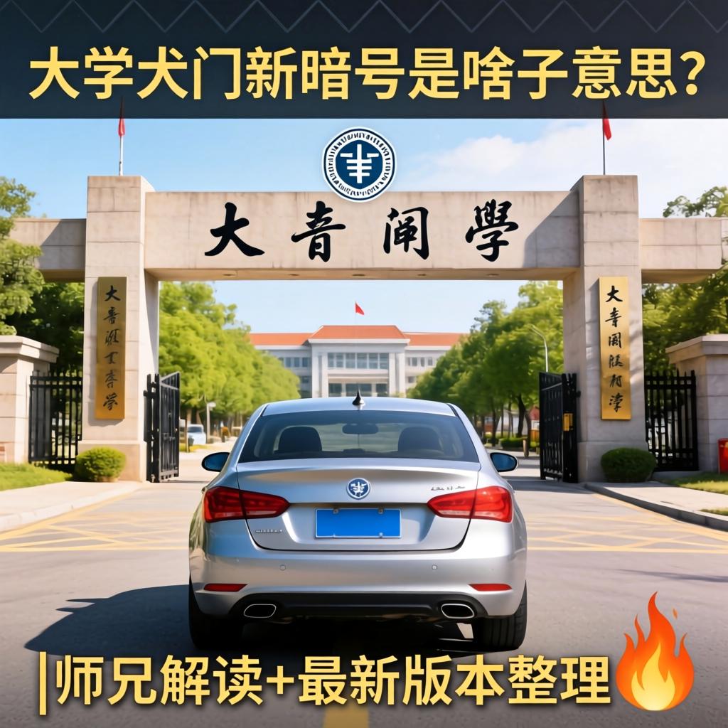 大学门口新暗号是啥子意思？|师兄解读+最新版本整理?