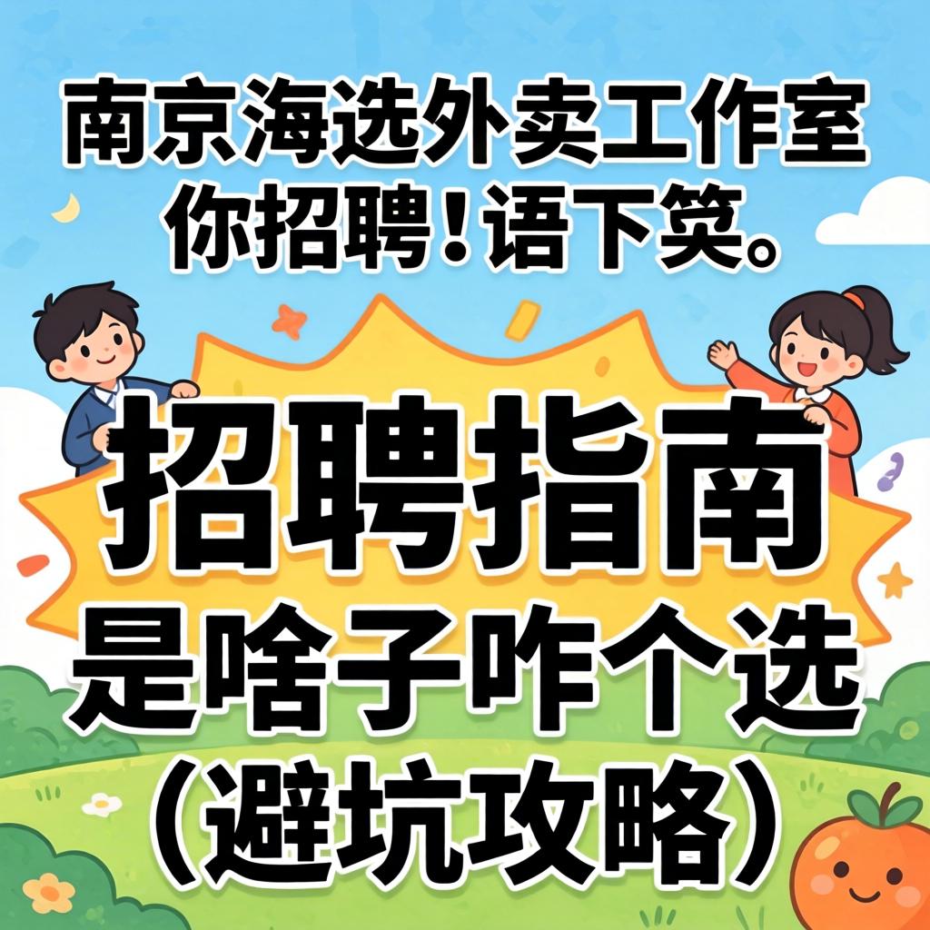 南京海选外卖工作室_招聘指南是啥子咋个选（避坑攻略）