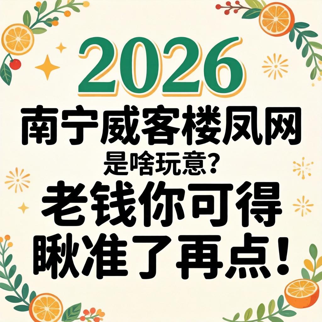 2026年嘉峪关威客楼凤网是啥玩意？老铁你可得瞅准了再点！