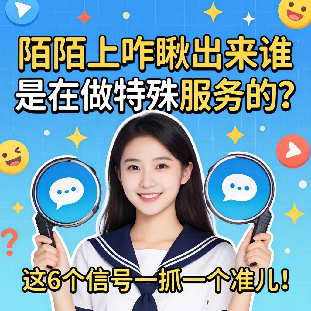 陌陌上咋瞅出来谁是在做特殊服务的？这6个信号一抓一个准儿！