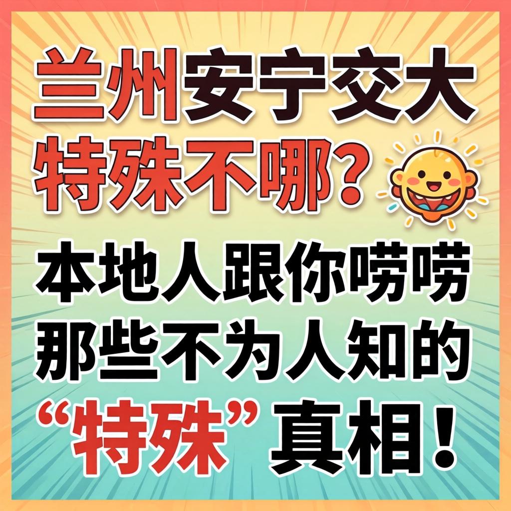 兰州舒服交大特殊在哪？本地人跟你唠唠那些不为人知的“特殊」劓相！