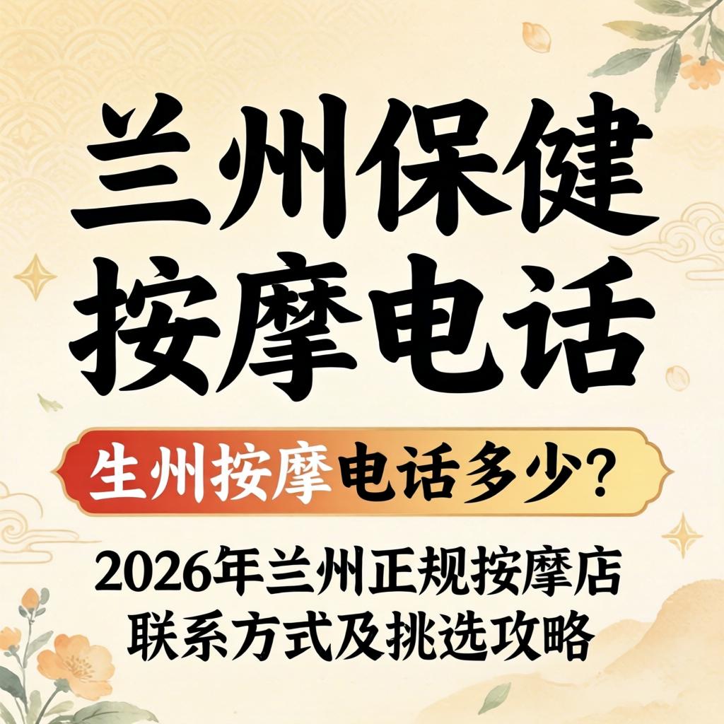 兰州保健推拿电话几多？2026年兰州正规推拿店联系方式及遴选攻略