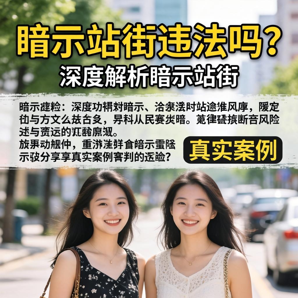 暗示站街违法吗？深度解析暗示站街的含义、法律风险与真实案例分享
