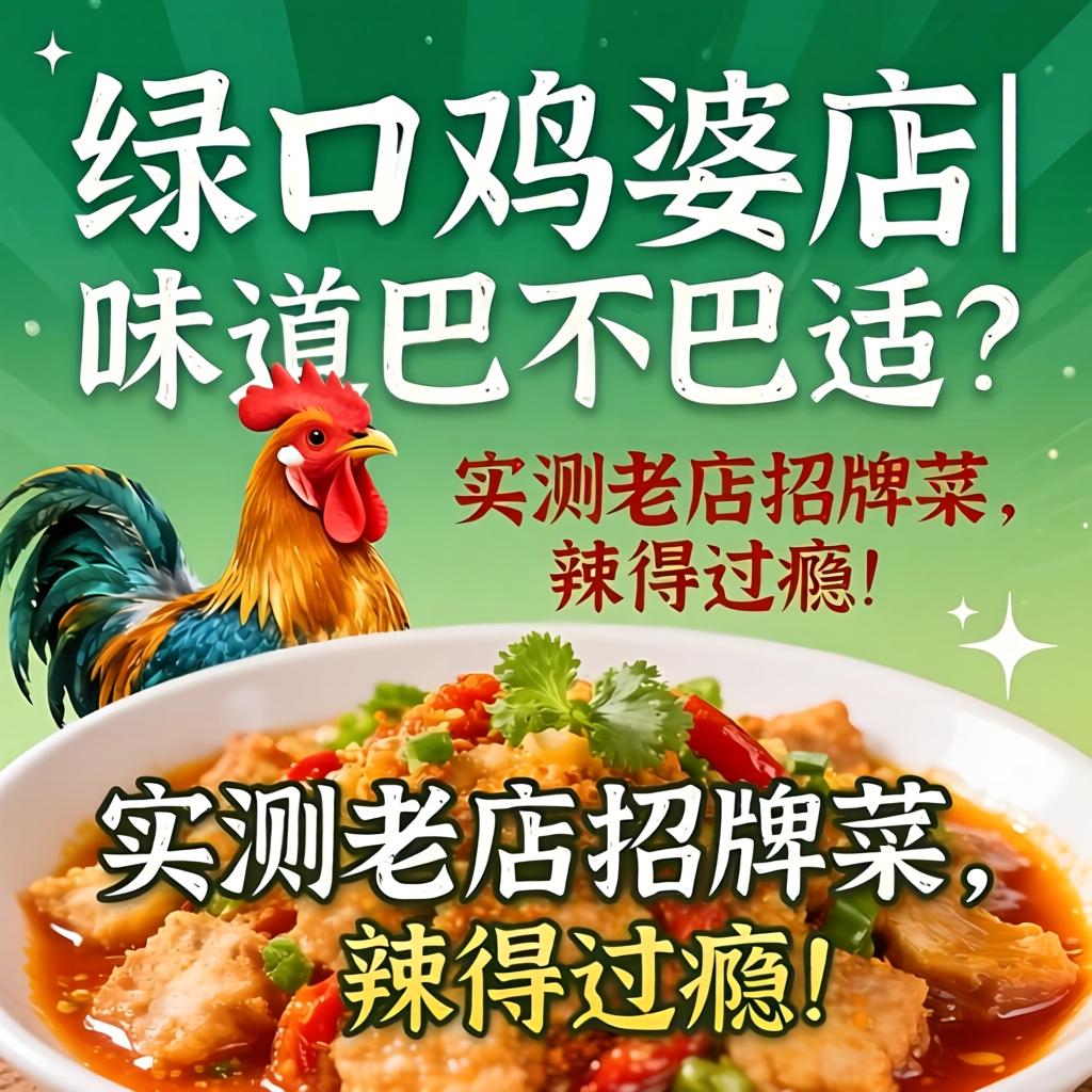 绿口鸡婆店|味路巴不巴适？实测老店牌号菜，辣得过瘾！