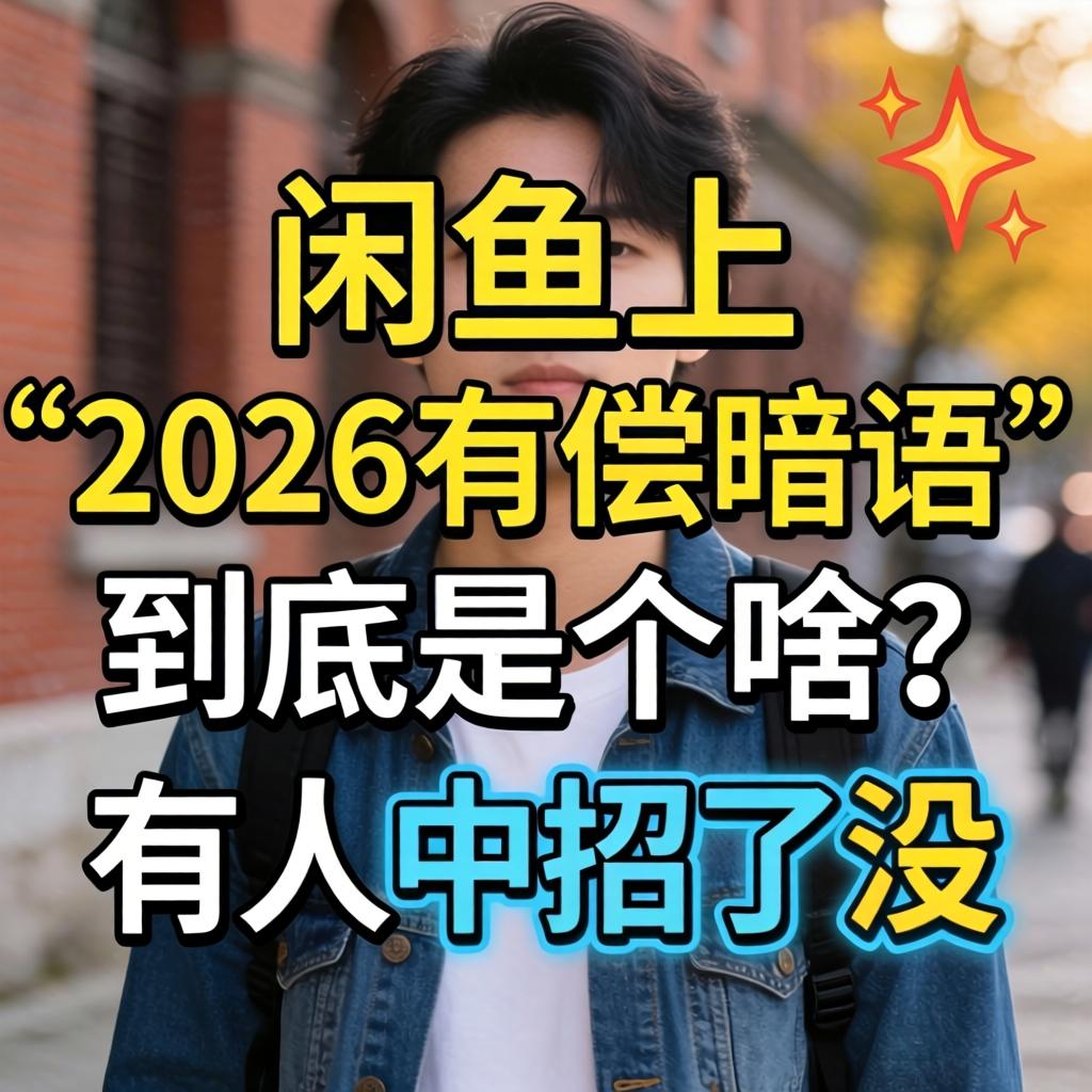 闲鱼上“2026有偿隐语”到底是个啥？有人中招了没？