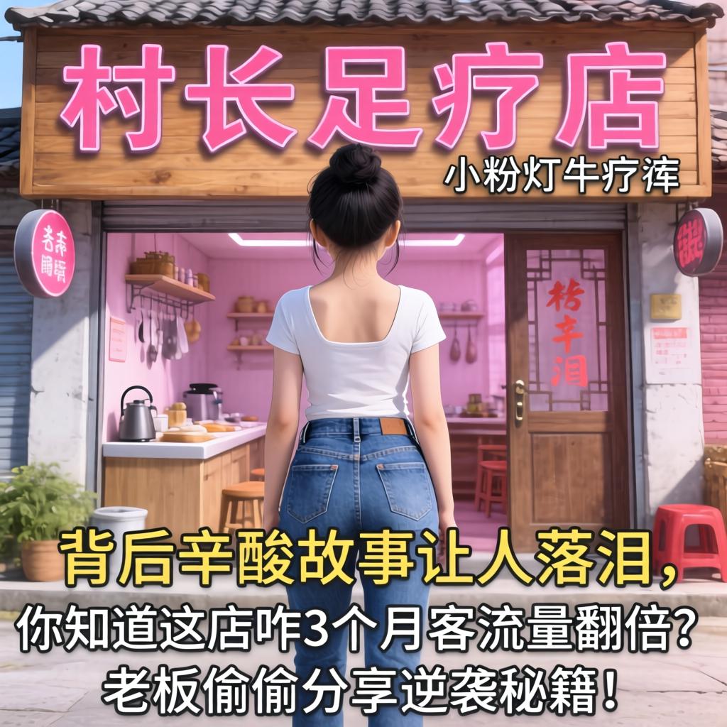 村长足疗店小粉灯牛仔裤，背后辛酸故事让人落泪，你知道这店咋3个月客流量翻倍？老板偷偷分享逆袭秘籍！