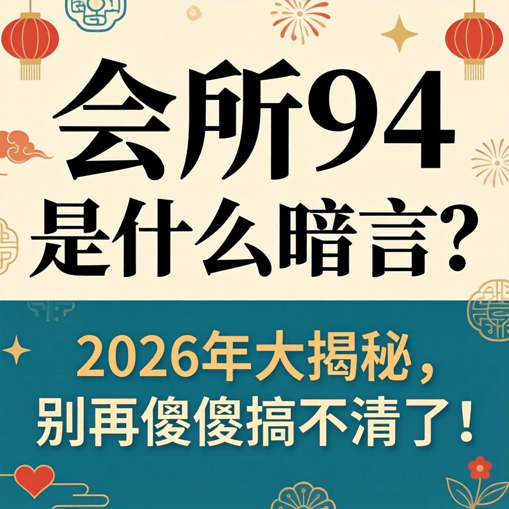 会所94是什么隐语？2026年大揭秘，别再傻傻搞不清了！