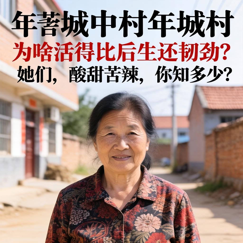 城中村中年女性，为啥活得比后生还韧劲？她们的酸甜苦辣，你知多少？