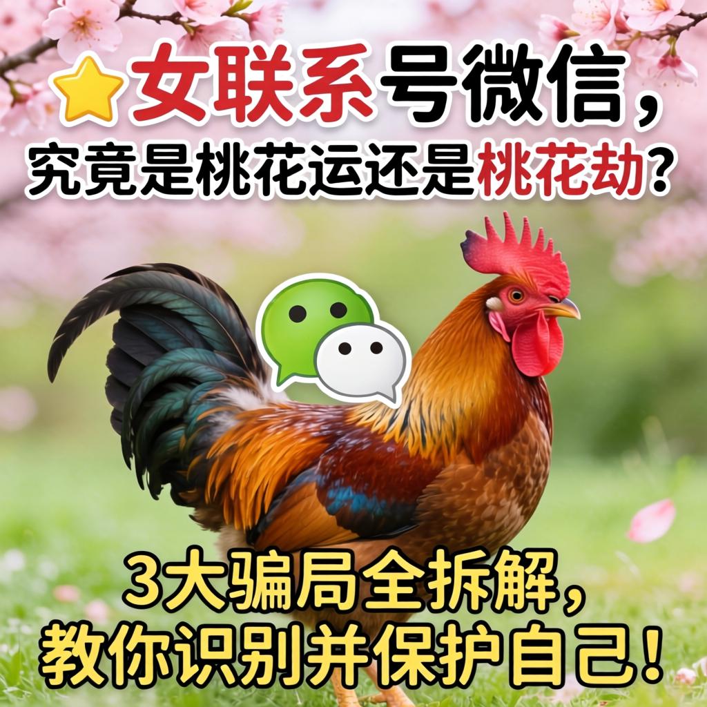 鸡女联系号微信，到底是桃花运还是桃花劫？3大圈套全拆解，教你鉴别并；ぷ约海