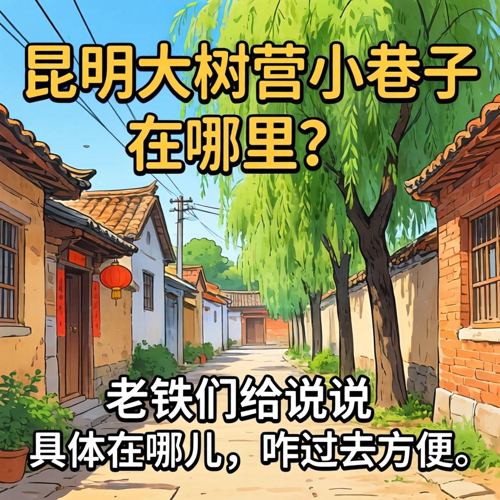 昆明大树营小巷子在哪里？老铁们给说说具体在哪儿，咋过去方便？