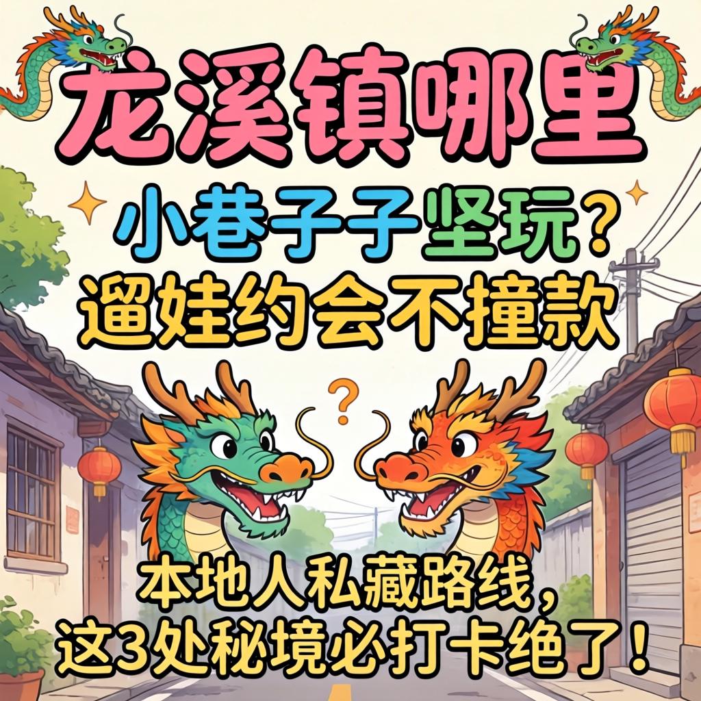 龙溪镇哪里有小巷子可以玩，遛娃约会不撞款？本地人私藏路线，这3处秘境必打卡绝了！