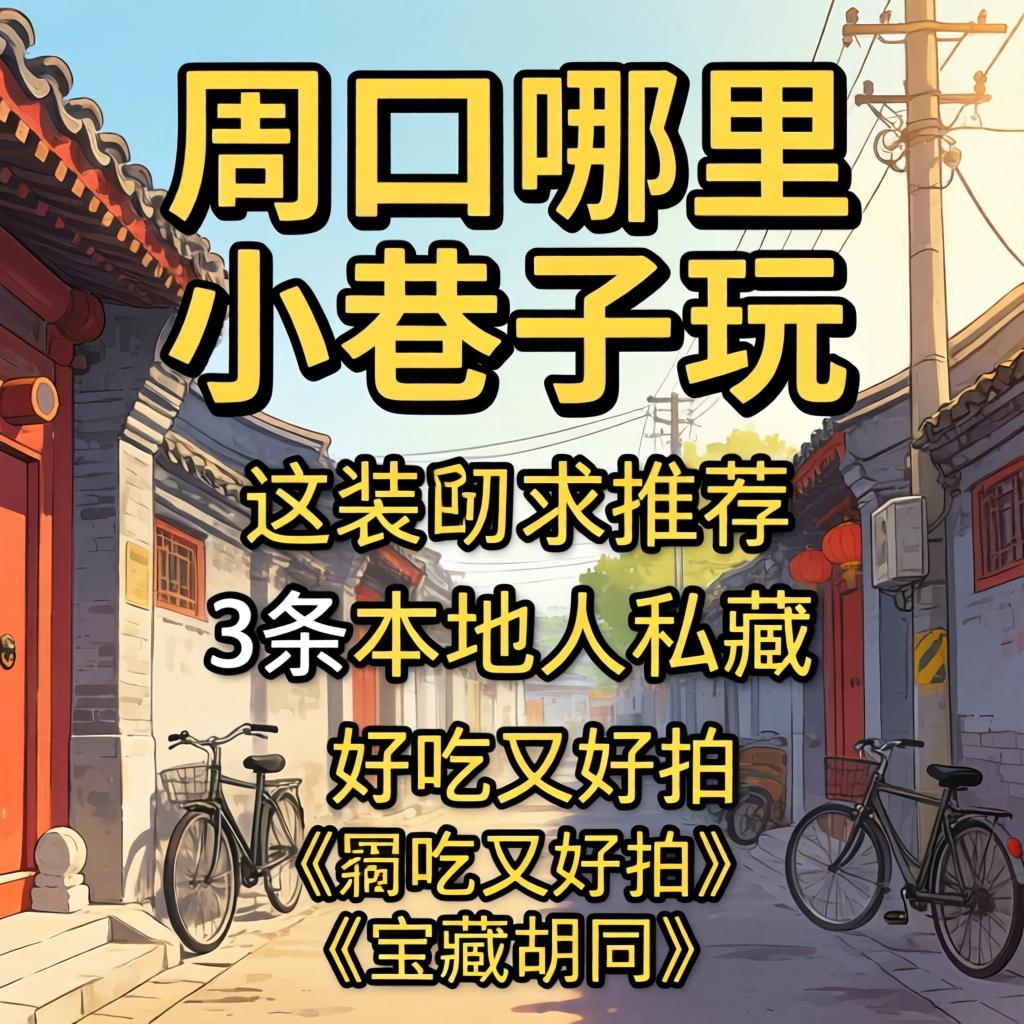 周口哪里有幼小路玩？求推荐3条本地人私藏、好吃又好拍的宝藏胡同！