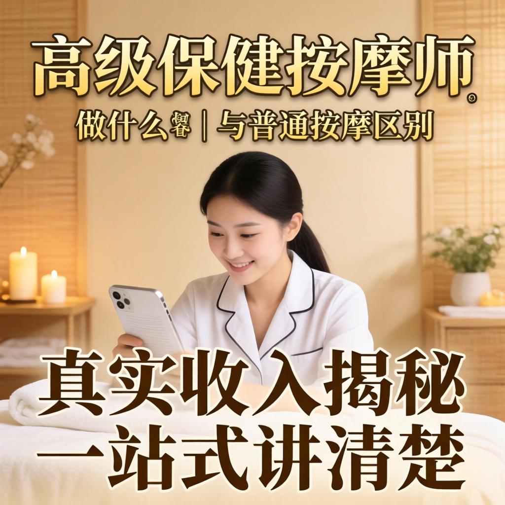 高级保健按摩师是做什么的｜与普通按摩区别、真实收入揭秘，一站式讲清楚