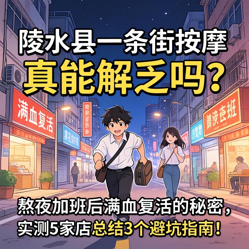 陵水县一条街的按摩，真能解乏吗？熬夜加班后满血复活的秘密，实测5家店总结3个避坑指南！