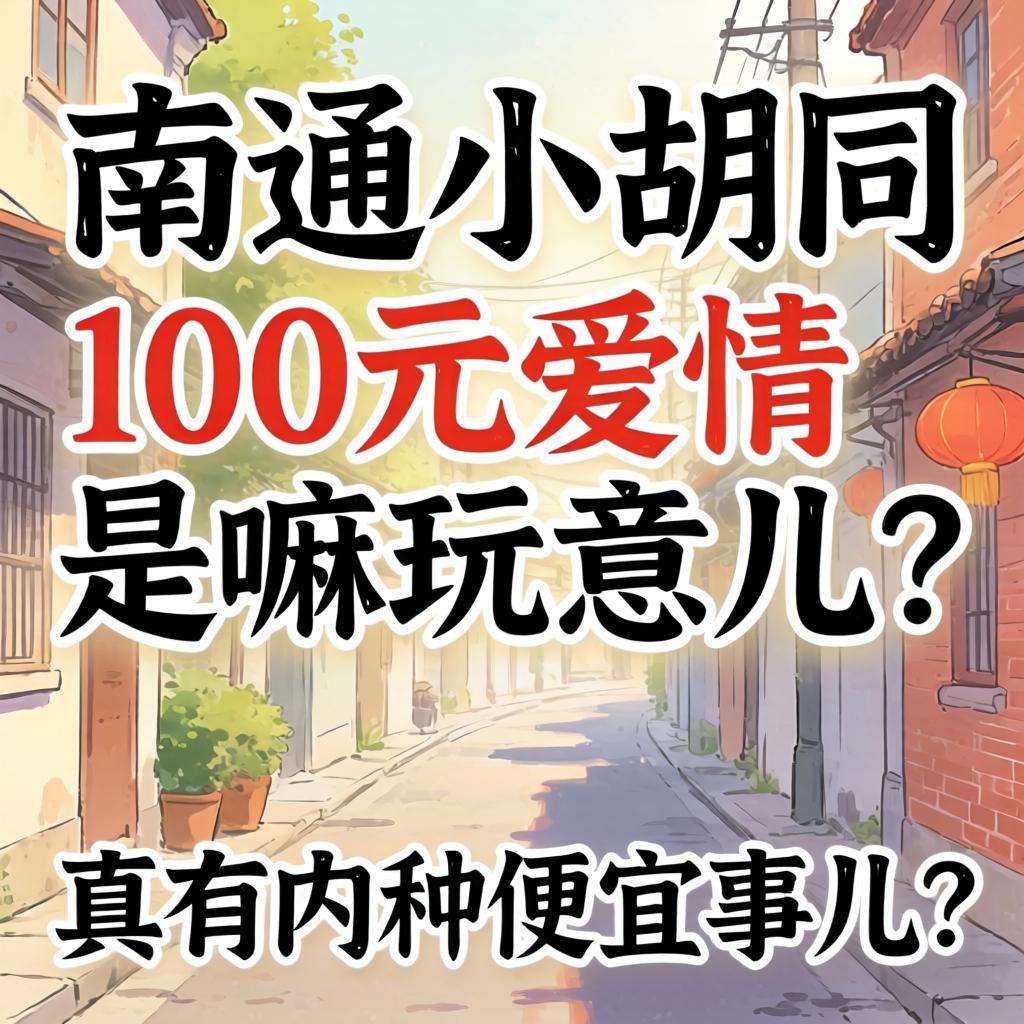 南通小胡同100元爱情是嘛玩意儿？真有内种便宜事儿？