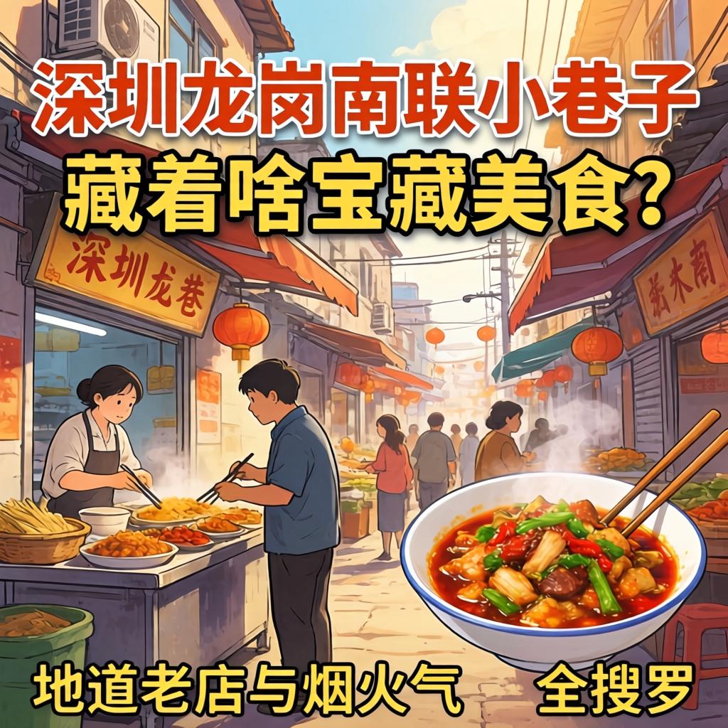 深圳龙岗南联小巷子，藏着啥宝藏美食？地道老店与烟火气全搜罗