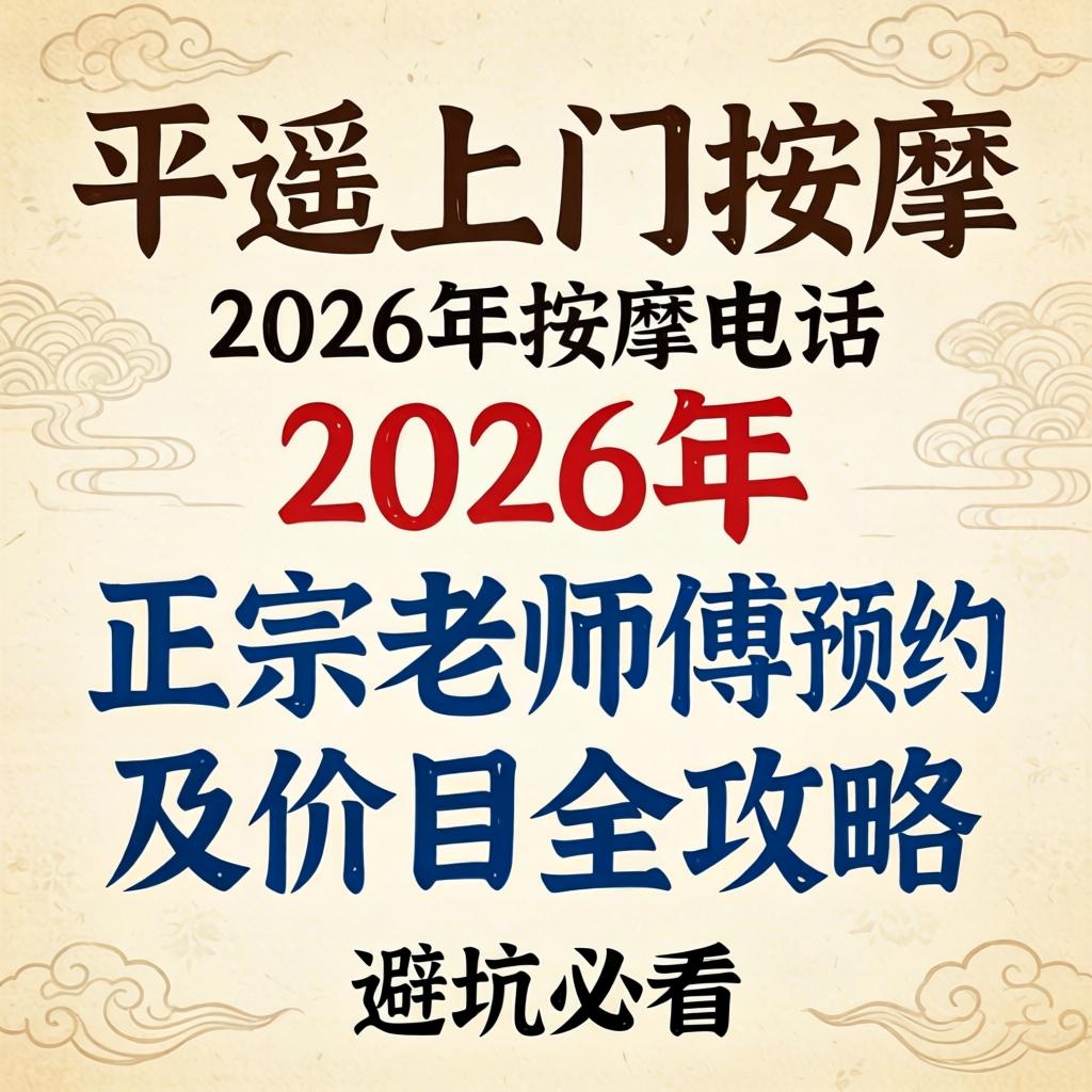 平遥上门按摩电话2026年，正宗老师傅预约及价目全攻略，避坑必看