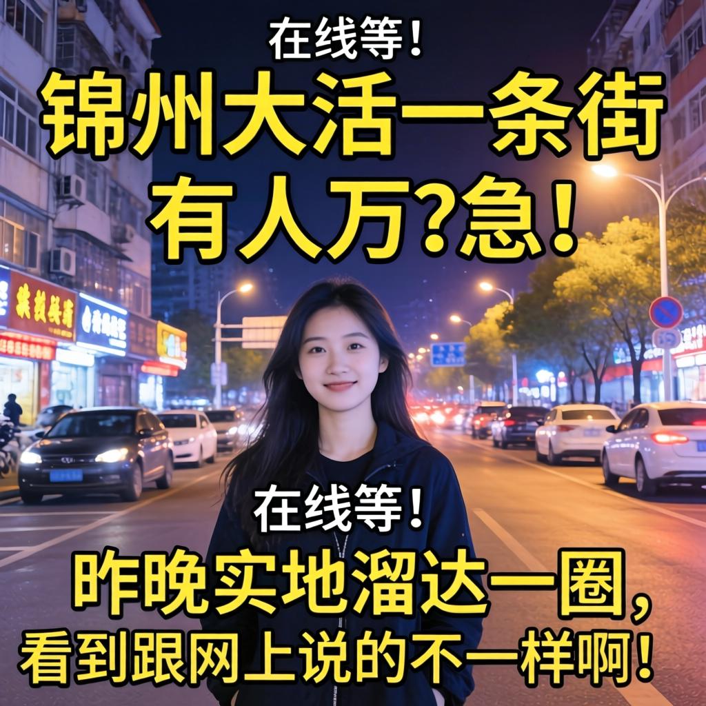 锦州大活一条街有人吗？急！在线等！昨晚实地溜达一圈，看到的跟网上说的不一样啊