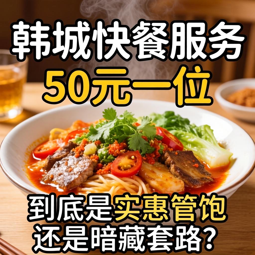 韩城快餐服务50元一位，到底是实惠管饱还是暗藏套路？