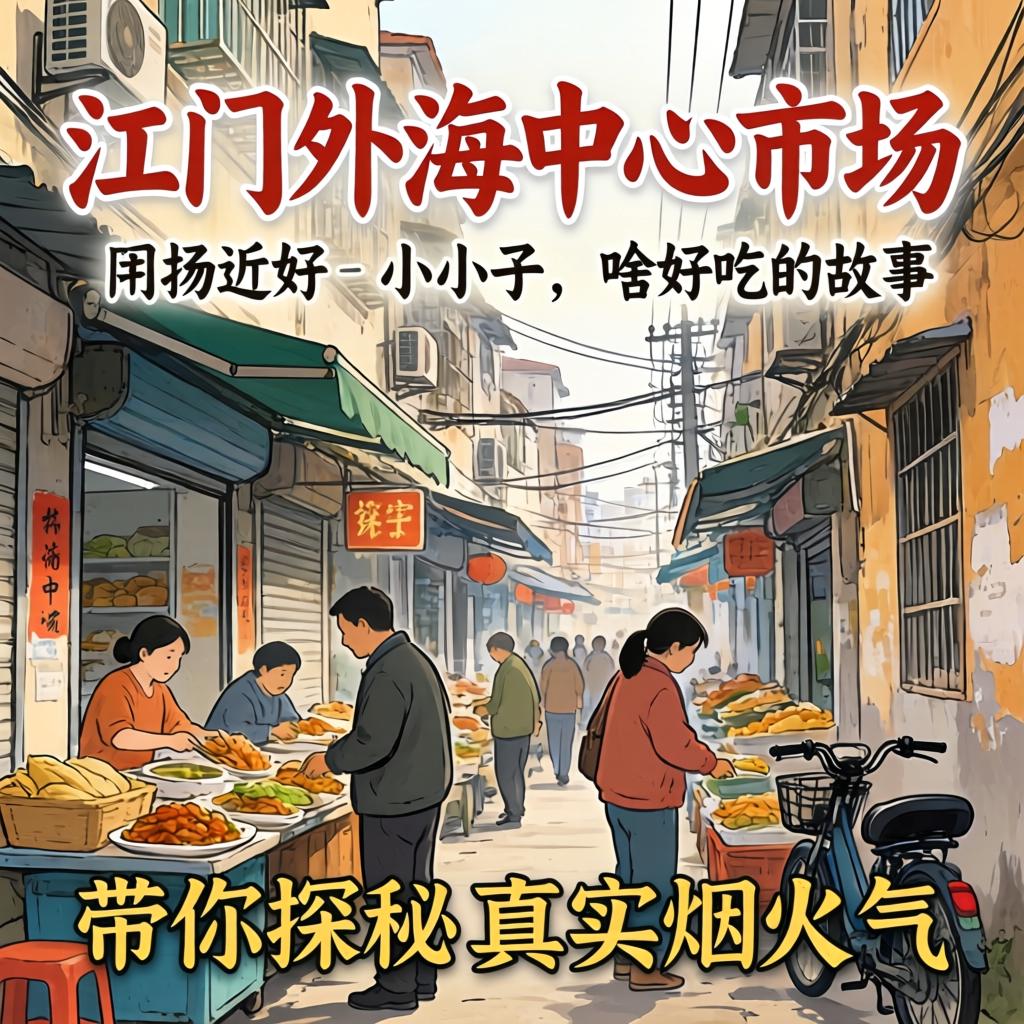 江门外海中心市场周围小巷子有啥好吃的和故事？？？？？带你探秘真实烟火气