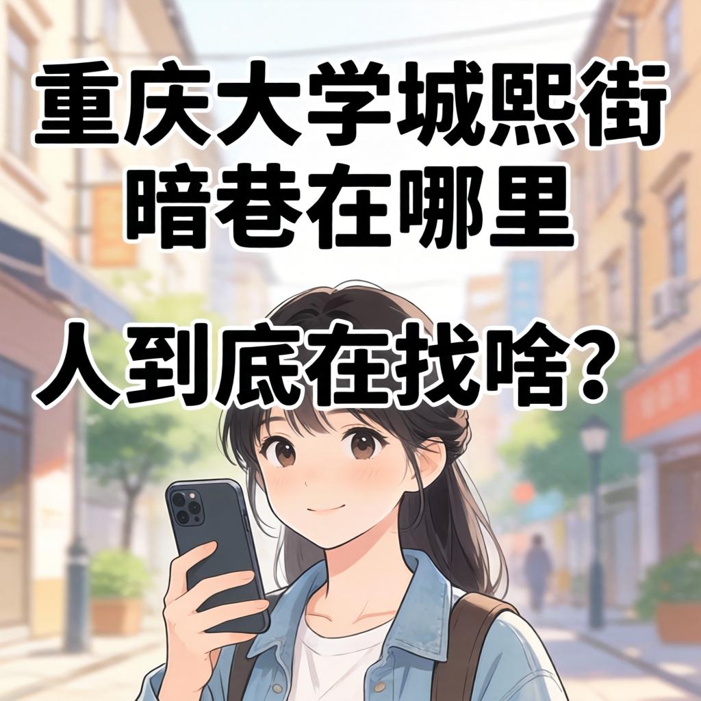 网上问“重庆大学城熙街暗巷在那里”的人，，，，，究竟在找啥？？？
